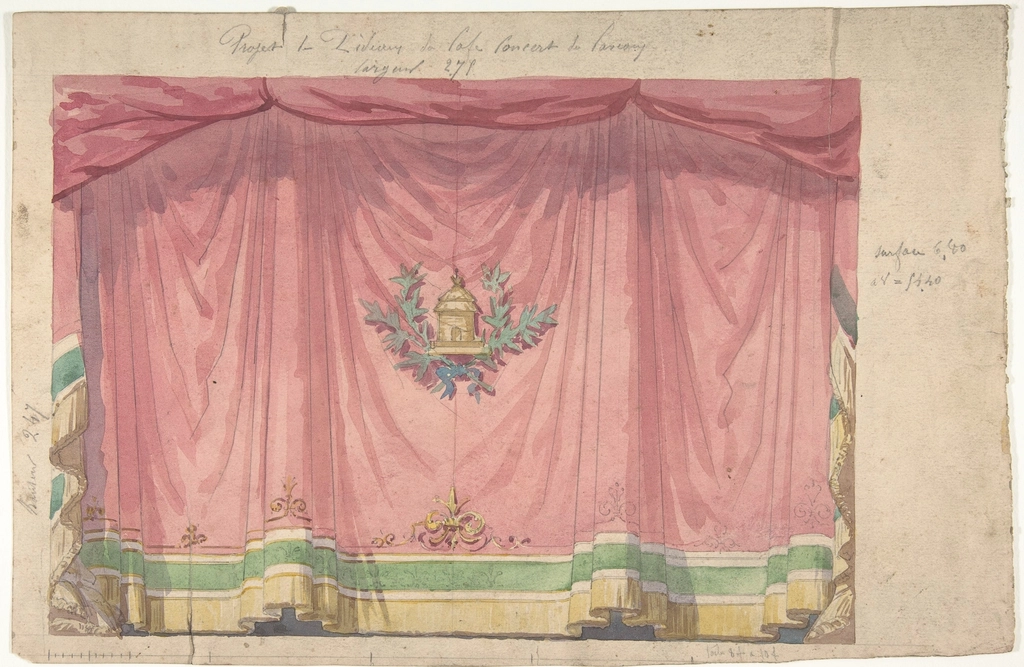 An empty theatre stage