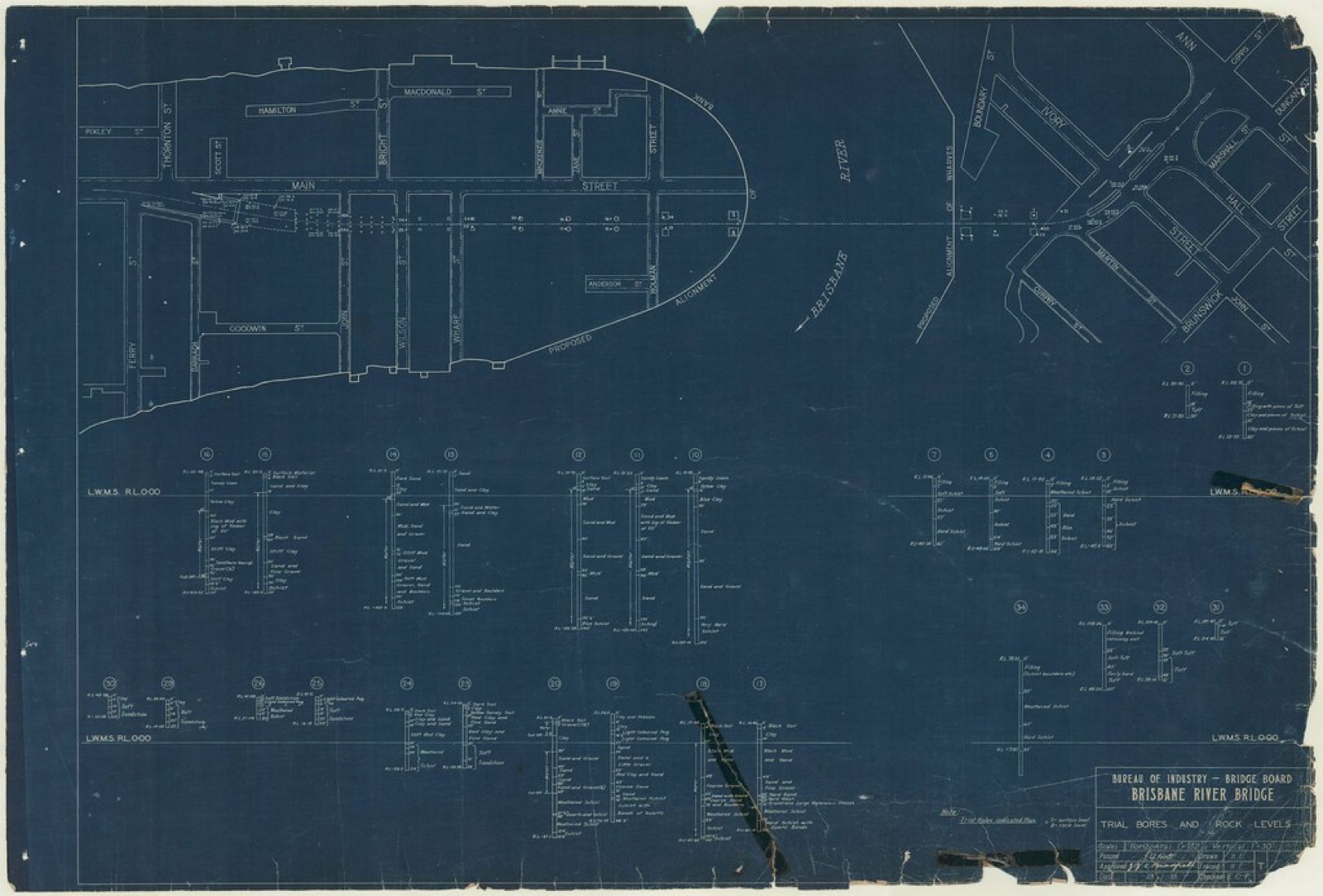 A technical blueprint drawing