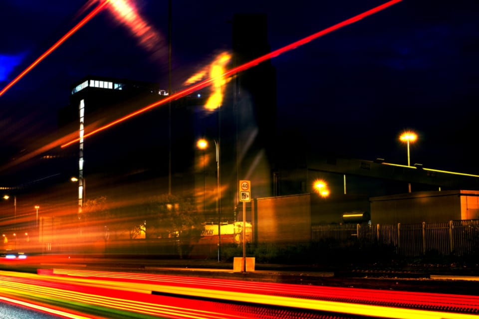 Abstract colourful motion blur
