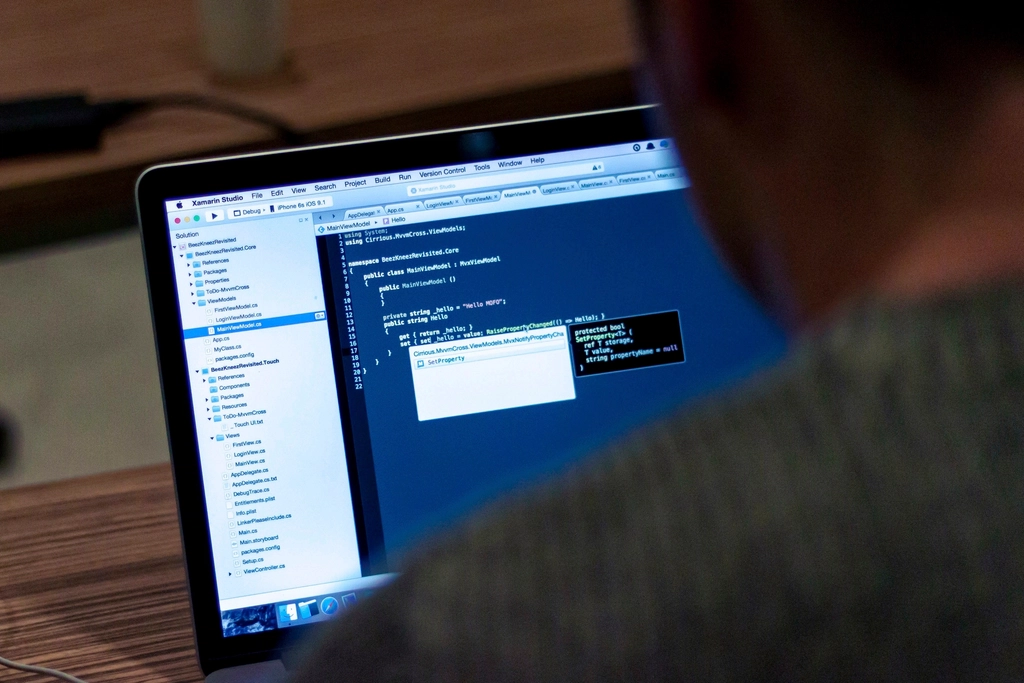 A website design shown on a screen