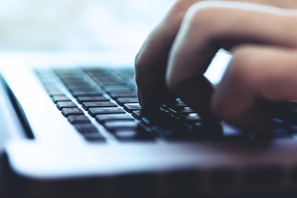 An online shop on a computer