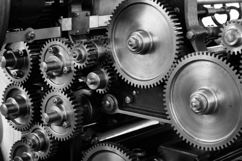 Interlocking metal gears