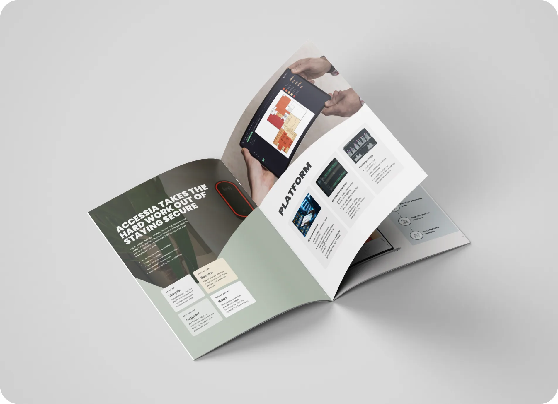 Accessia workplace brand collateral