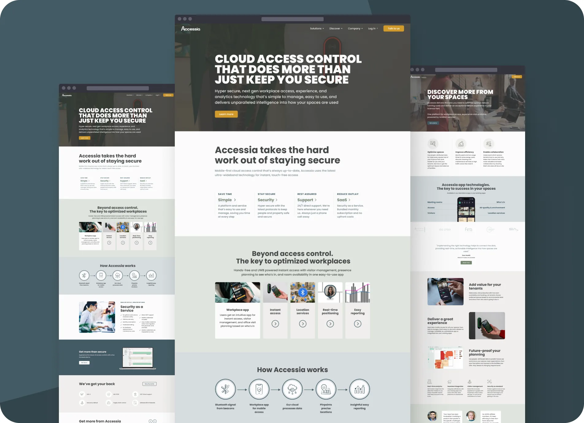 Accessia operations dashboard and mobile app