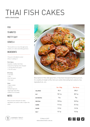 Dinner Twist recipe book