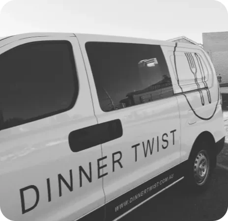 Dinner Twist branded delivery van