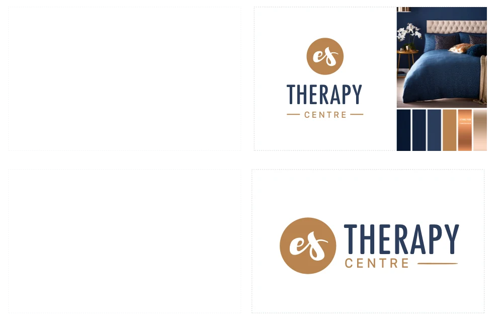 ES Therapy Centre logo and identity