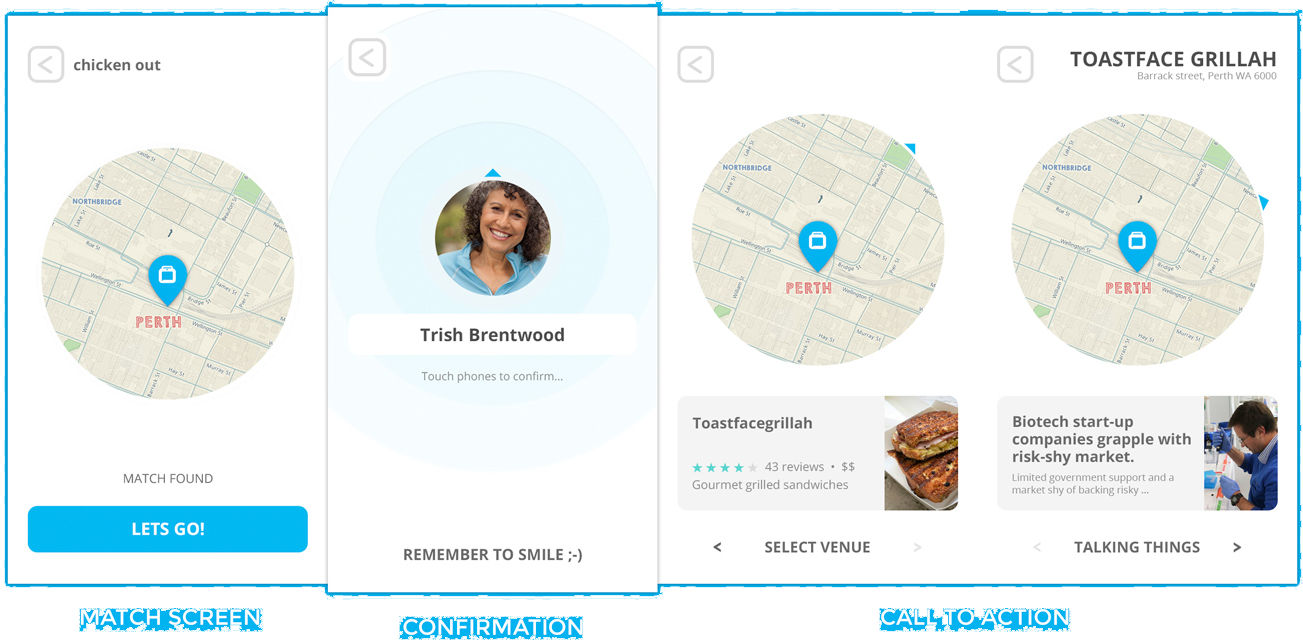Lunch Break app screen