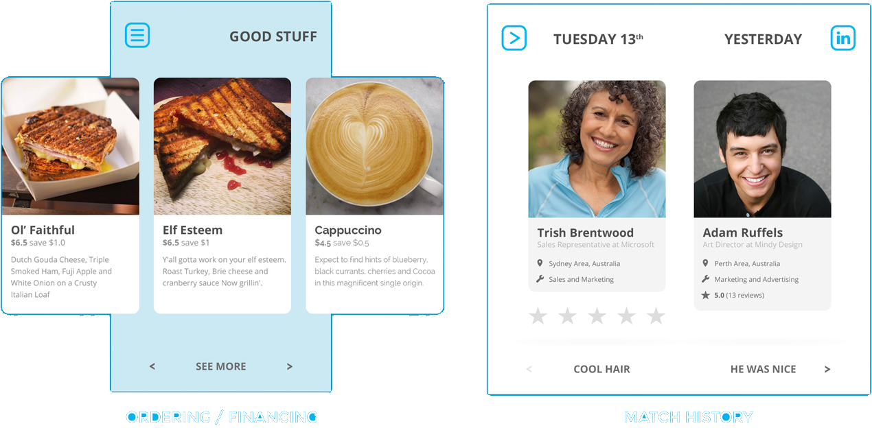 Lunch Break app screen