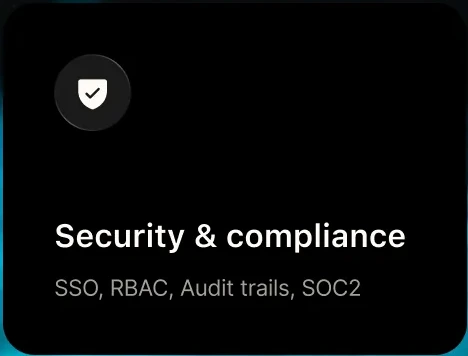 MVNO.dev capability: Security and compliance, SSO, RBAC and SOC2
