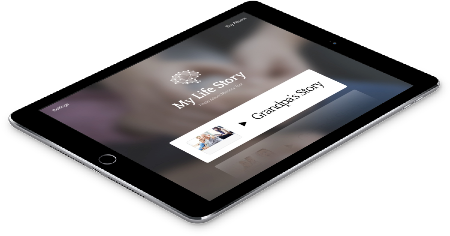 My Life Story isometric iPad mock