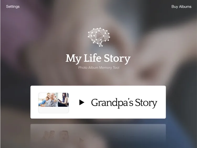 My Life Story album home with a story to play
