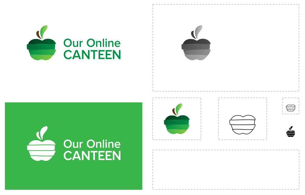 Our Online Canteen logo exploration