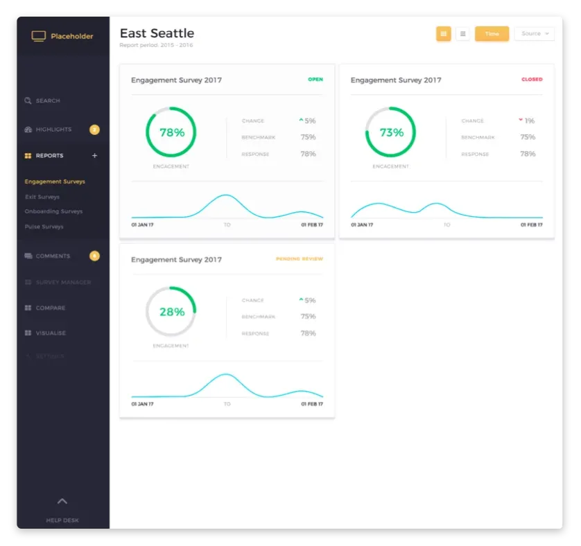 Rapport platform UI